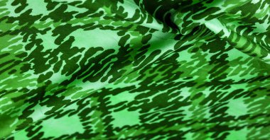 Arkaplan tasarımı dokusu, yeşil ipek kumaş, soyutlama, telif hakkı baskısı, askeri kamuflaj yün kumaşı, tasarımlarınız size askeri malzeme sağlar.,