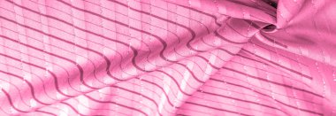 Tasarım arka plan dokusu, lurex çizgili kırmızı ipek kumaş, taze ve rahat bir stil için mükemmel..