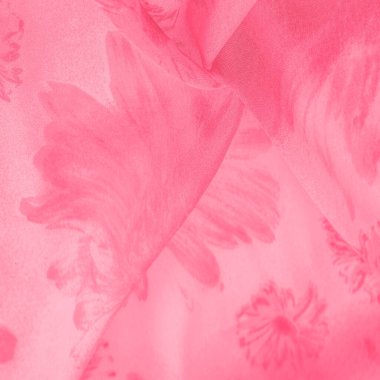 Arka plan dokusu, kırmızı ipek kumaş boyalı çayır çiçekleri, kumaş, tipik dokuma ya da örgü iplikleriyle üretilen kumaş.