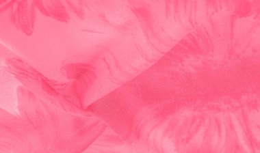 Arka plan dokusu, kırmızı ipek kumaş boyalı çayır çiçekleri, kumaş, tipik dokuma ya da örgü iplikleriyle üretilen kumaş.