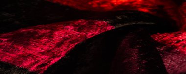 Doku, arkaplan, desen, tasarım, kırmızı sarı kadife kumaş, yoğun ipek kumaş, pamuk veya naylon bir tarafı kalın kısa.