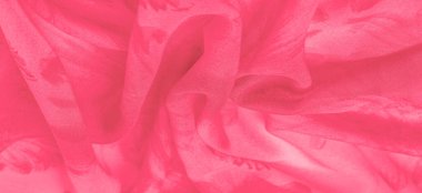 Arka plan dokusu, kırmızı ipek kumaş boyalı çayır çiçekleri, kumaş, tipik dokuma ya da örgü iplikleriyle üretilen kumaş.