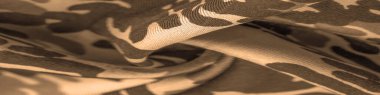 Arkaplan tasarımı dokusu, kumlu sepia sarı ipek kumaş, soyutlama, telif izi, askeri kamuflaj kumaşı, tasarımlarınız askeri bir kumaş olmanızı sağlayacak.,