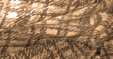 Arkaplan tasarımı dokusu, kumlu sepia sarı ipek kumaş, soyutlama, telif izi, askeri kamuflaj kumaşı, tasarımlarınız askeri bir kumaş olmanızı sağlayacak.,