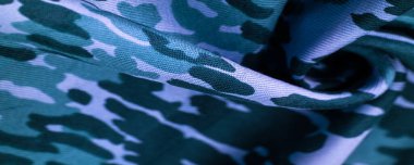 Arkaplan tasarımı dokusu, mavi ipek kumaş, soyutlama, telif hakkı baskısı, askeri kamuflaj yün kumaşı, tasarımların askeri bir kumaş olmanı sağlayacak.,