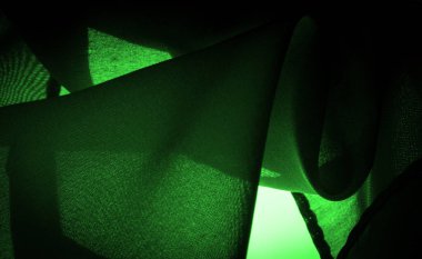 Doku, arkaplan, desen, saten yeşili genellikle parlak bir yüzeye ve donuk bir sırta sahip bir dokumadır, saten dokuma dört ya da daha fazla dolgu ipliği ile karakterize edilir.,