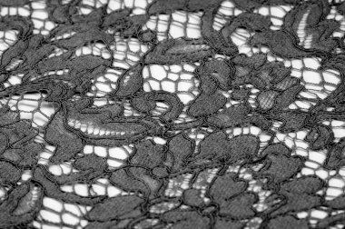 Doku, arkaplan, desen, siyah dantel kumaş, kabartmalı dantel kumaş, her iki tarafında da istiridye var. Projeleriniz için uygun, tasarım, vs..