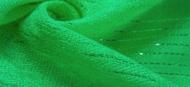 Doku, arkaplan, desen, yeşil zümrüt payetli kumaş, beyaz çizgili şerit, tasarımcı kumaşı.