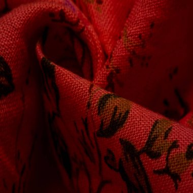 Doku, arkaplan, desen, çiçek desenli pembe pamuk kumaş