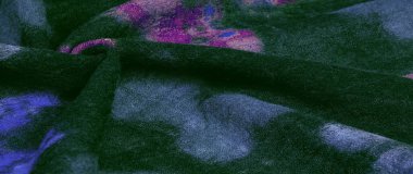 Doku, arkaplan, dekor, modern, tekstil, sanat, tasarım, renkli kelebek desenli siyah yün kumaş