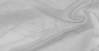 Arkaplan dokusu, beyaz ipek kumaş boyalı çayır çiçekleri