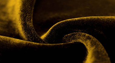 Doku arka planı, desen. Sarı kadife kumaşın kadife bir yığını var. Pan Pan ışıltı ve doku ekler! Sırtında örgü var ve tasarımın için harika..