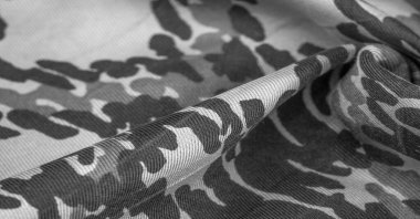 Arkaplan tasarımı dokusu, siyah-beyaz ipek kumaş, soyutlama, telif hakkı baskısı, askeri kamuflaj yün kumaşı, tasarımlarınız askeri bir yapıya sahip olmanızı sağlayacak., 