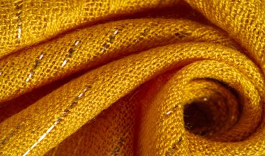 Doku, arkaplan, desen, parıltılı sarı altın kumaş, altın kripton çizgili sarı şerit, tasarımcı kumaşı