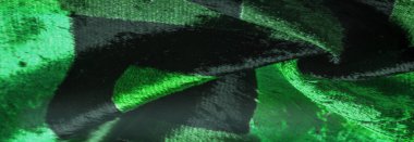 Doku, arkaplan, desen, tasarım, yeşil kadife kumaş, yoğun ipek kumaş, pamuk veya naylon..