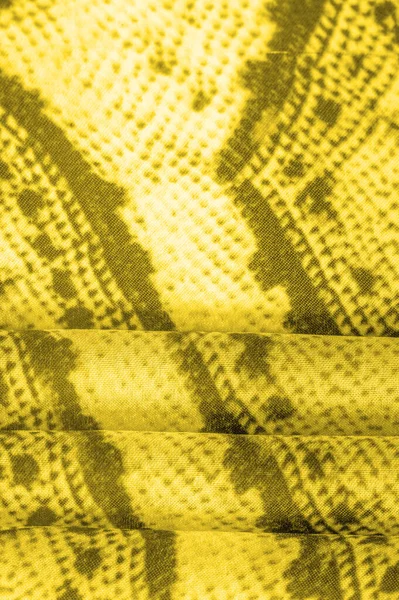 Fond Texture Motif Tissu Jaune Avec Motif Carrés Jaunes Lignes — Photo