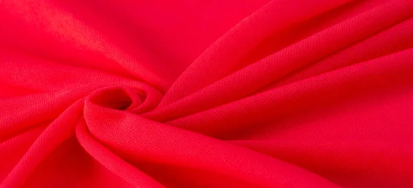 Rode Doek Abstracte Achtergrond Van Luxe Weefsel Vloeibare Zijde Textuur — Stockfoto