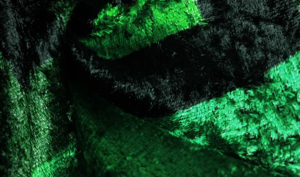 Textura Fundo Padrão Design Tecido Veludo Verde Tecido Denso Seda — Fotografia de Stock