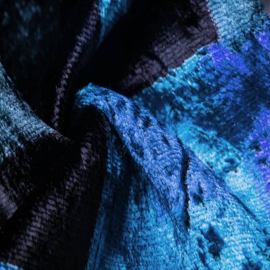 Doku, arkaplan, desen, tasarım, mavi kadife kumaş, yoğun ipek kumaş, pamuk veya naylon..