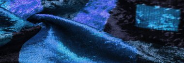 Doku, arkaplan, desen, tasarım, mavi kadife kumaş, yoğun ipek kumaş, pamuk veya naylon..