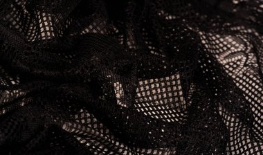 Doku, arkaplan, tasarım, siyah kadın dantelinden şal, siyah dantelden örgü, püskül, el örgüsü çiçek festivali armağanı tasarımından düğün üçgeni kartpostalı