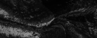 Doku, arkaplan, desen, tasarım, siyah beyaz kadife kumaş, yoğun ipek kumaş, pamuk veya naylon bir tarafı kalın kısa.