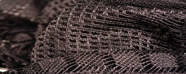 Doku, arkaplan, tasarım, siyah kadın dantelinden şal, siyah dantelden örgü, püskül, el örgüsü çiçek festivali armağanı tasarımından düğün üçgeni kartpostalı