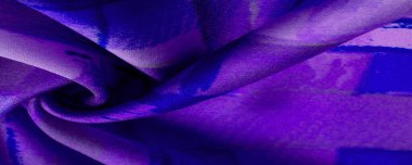 Doku. Geçmişi. Şablon. Soyut desenli mor pembe ipek kumaş, bir desen flora dalı. gök mavisi, homo