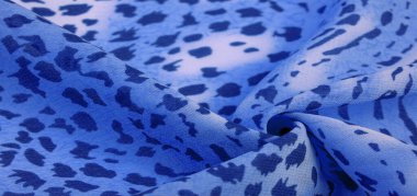 Dokusal arkaplan koleksiyonu, ipek kumaş, Afrika teması, hayvan derisi, mavi tonlar,