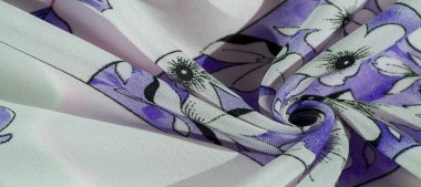 Arkaplan dokusu, desen, koleksiyon, ipek kumaş, kadın eşarbı, yeşil gölgeli mavi beyaz