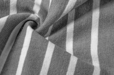 Doku, arkaplan, desen, tasarım, gri ve beyaz yün çizgilerden kumaş, yün örgü, zarif ve hoş bir çalışma. Projelerin için harika..