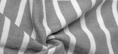 Doku, arkaplan, desen, tasarım, gri ve beyaz yün çizgilerden kumaş, yün örgü, zarif ve hoş bir çalışma. Projelerin için harika..