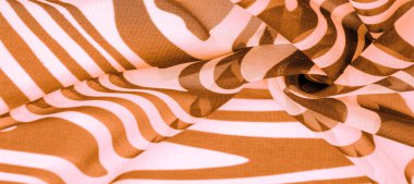 doku, arkaplan, desen, duvar kağıdı, kartpostal, poster, ipek kumaş, kahverengi ve beyaz soyut çizgiler, geniş oval. retro, sanat