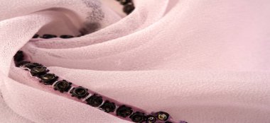 doku, tekstil, kumaş, kumaş, ağ, doku, renkli taşlı soluk pembe kumaş