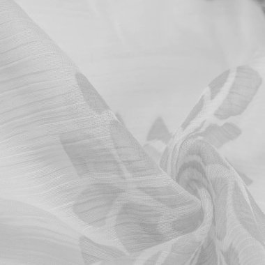 Doku, arka plan, desen, hisler, beyaz çiçekler. Foulard, ipekten ya da ipekten ya da pamuktan yapılmış hafif bir kumaştır.. 