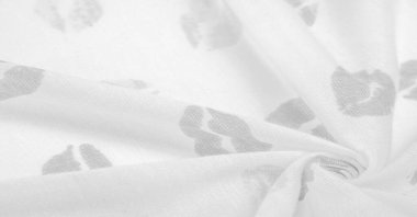 Doku, arkaplan, zemin bağlam, sevgi, folyo alan, dudak izi olan siyah beyaz ipek kumaş.