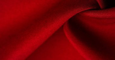 Doku, arkaplan, desen, kırmızı ipek kumaş, bu ipek saten dokuma. Yoğunluğu, pürüzsüzlüğü ve parlaklığı farklı, yumuşaklığı iyi örtülmüş. Tasarım kullan, projeler