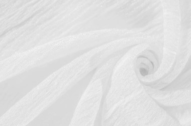 doku, arkaplan, desen, koleksiyon, buruşuk ipek kumaş hayalet beyazı. Üç Boyutlu