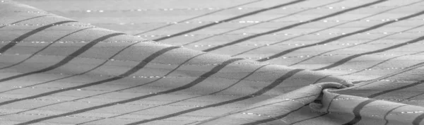 Texture Fond Design Tissu Noir Blanc Avec Rayures Lurex Parfait — Photo