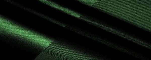Textur Bakgrund Mönster Smaragd Silke Tyg Detta Silke Satin Vävning — Stockfoto