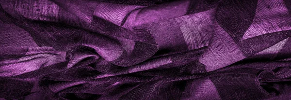 Υφή Φόντο Σχέδιο Ανοιχτό Διαφανές Μεταξωτό Ύφασμα Φούξια Χρώματα Μαλακό — Φωτογραφία Αρχείου