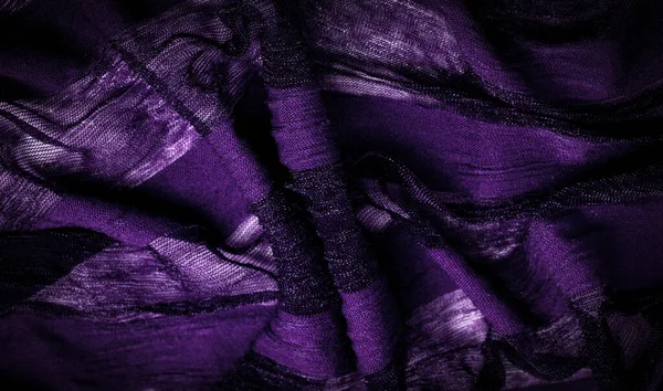 Texture Background Design Light Transparent Silk Fabric Violet Color Soft — Stock Photo, Image