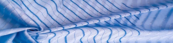 Textura Diseño Fondo Tejido Azul Con Rayas Azules Blancas Lurex —  Fotos de Stock