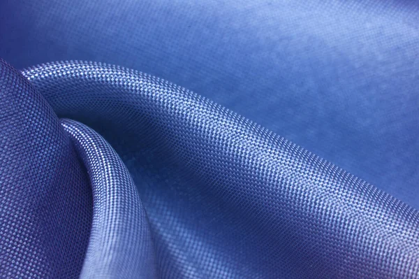 Textura Fondo Tela Seda Azul Brillante Borgoña Con Una Pequeña —  Fotos de Stock