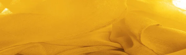 Teksturę Materiał Tła Jedwabiu Żółty Matowy Kolor Farba Lub Powierzchnia — Zdjęcie stockowe