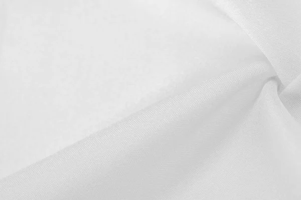 背景の質感 ホワイトシルクDupioni DuppioniまたはDupionこれは フリースの質感と緩やかな滑らかな織りとリバーシブル クリスピー 中密度のシルク生地です — ストック写真
