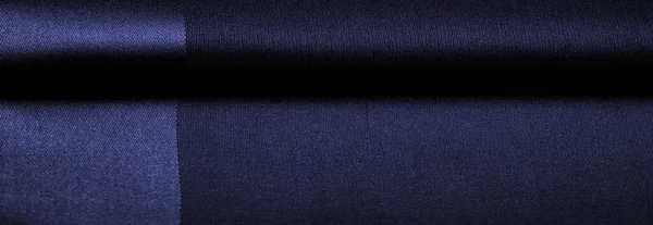 Textura Fundo Padrão Tecido Seda Azul Isto Tecelagem Cetim Seda — Fotografia de Stock