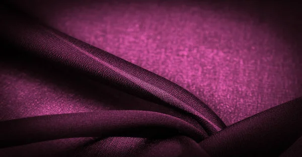 Background Texture Dark Red Chiffon Silk Soft Transparent Fabric Slight — Stock Photo, Image