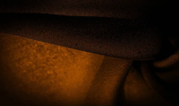 Arka Plan Dokusu Koyu Sepia Kahverengi Şifon Ipeği Yumuşak Şeffaf — Stok fotoğraf