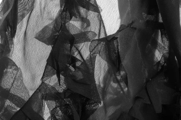Текстура Тло Тло Чорна Прозора Тканина Друкованими Лініями — стокове фото